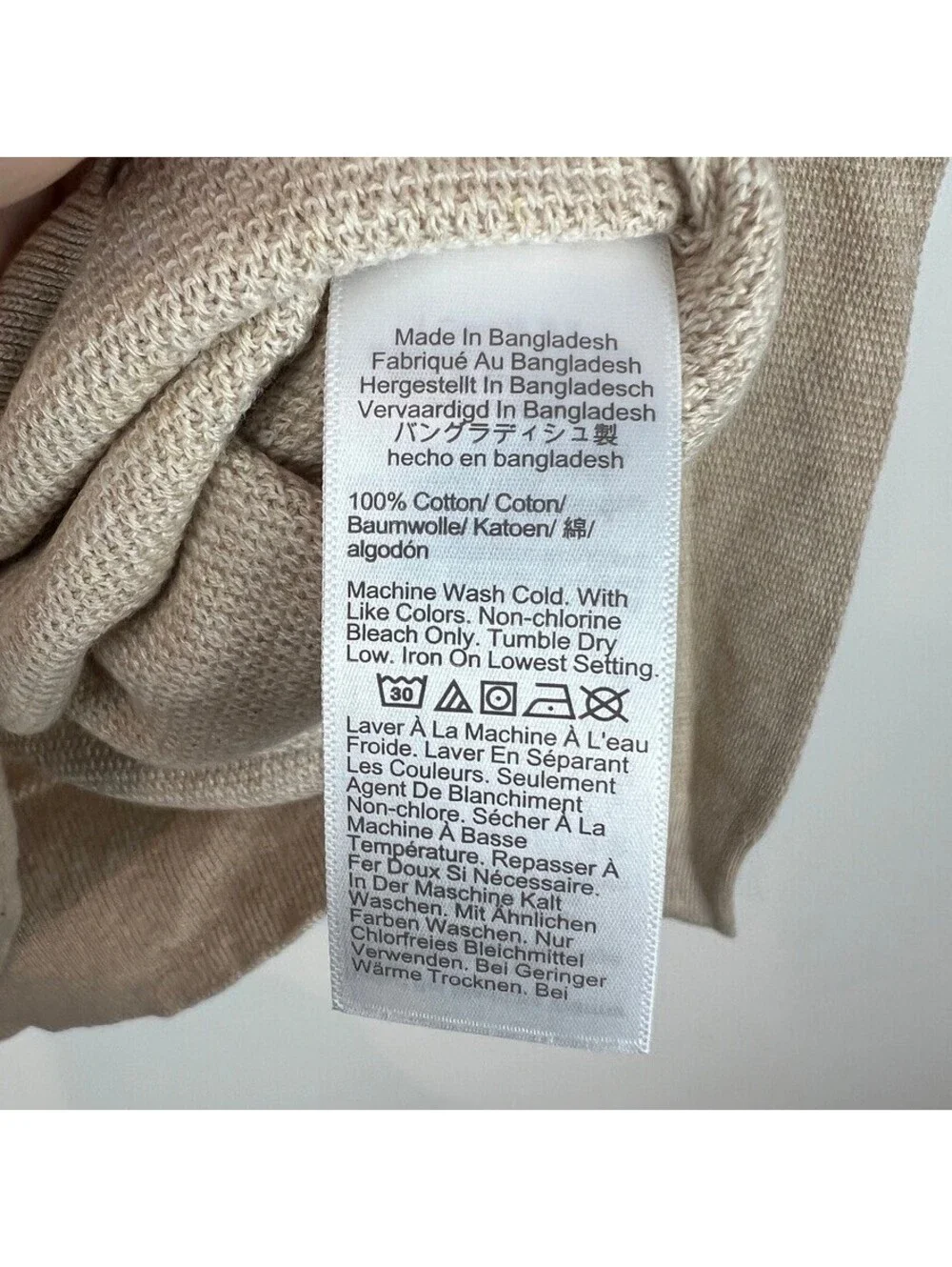 J.Crew NWT Unisex L 100% Cotton Crewneck Sweater Dusty Pink Raglan Knit